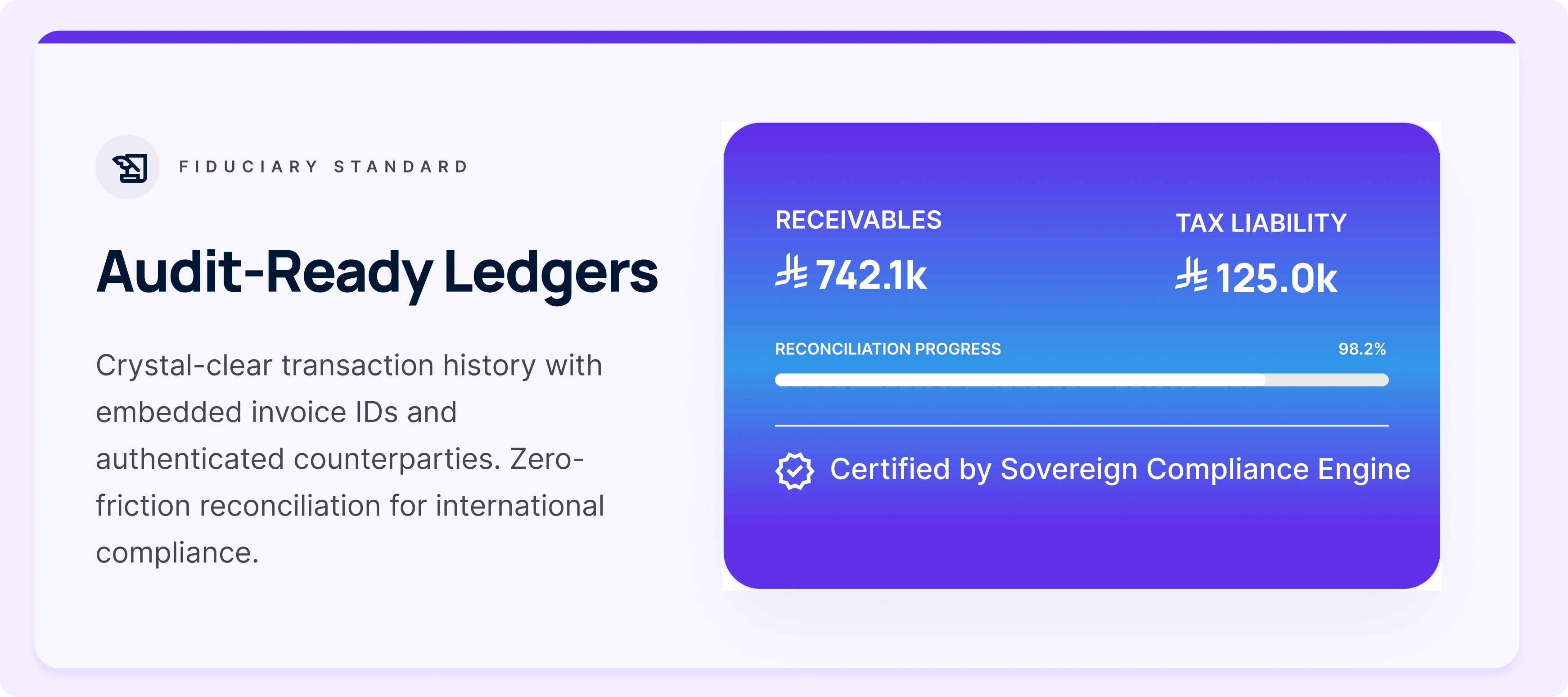 Audit-Ready Ledgers